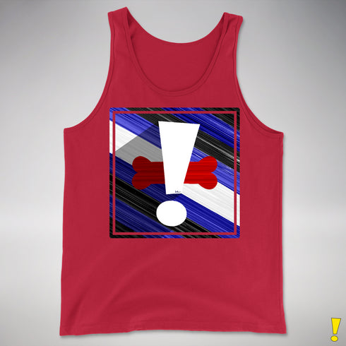 Puppy Pride Flag Exclamation Point Premium Tank Top